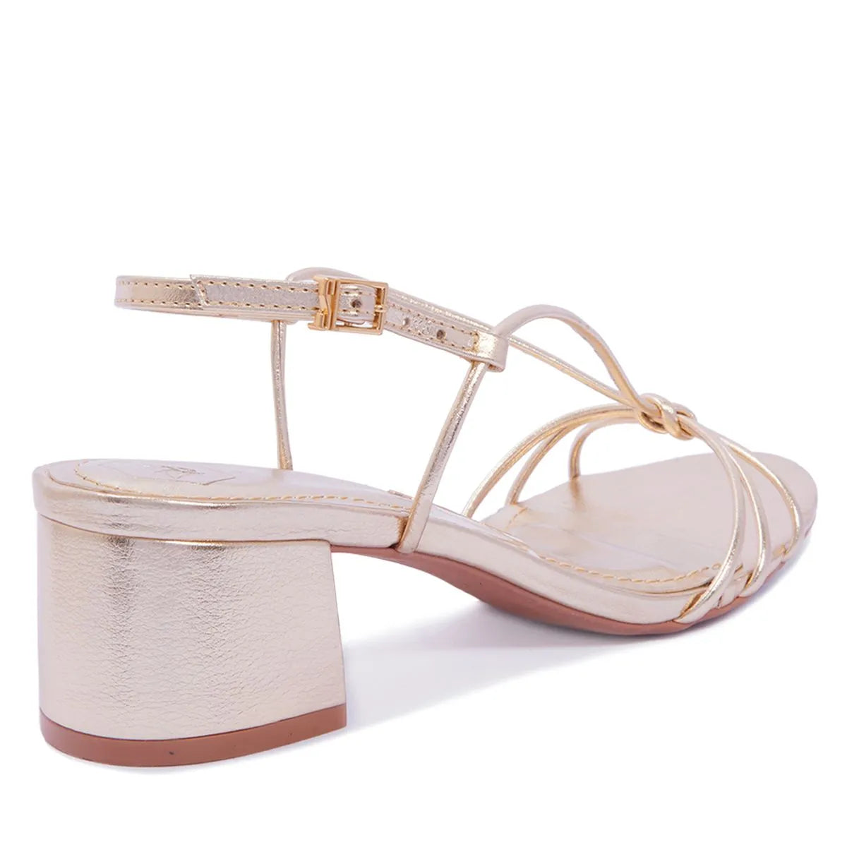 Sandália metallic soft ouro light