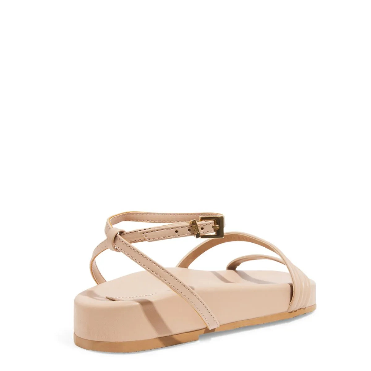 Sandália Papete Napa Soft Bege