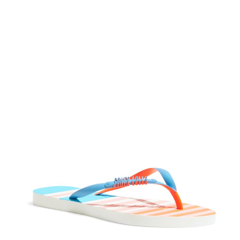 Kit Chinelo Flip Flop E Bolsa De Praia Azul