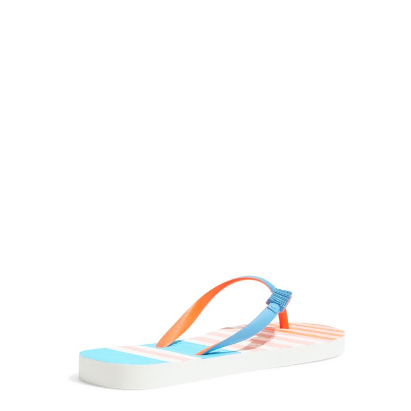 Kit Chinelo Flip Flop E Bolsa De Praia Azul