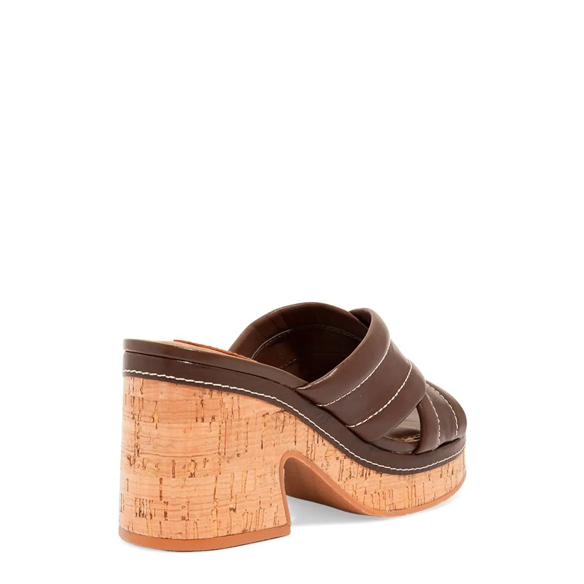 Tamanco Plataforma Couro Nobre Soft Marrom