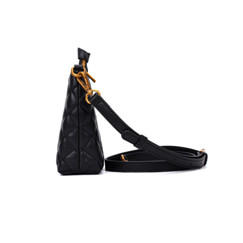 Bolsa Clutch Preta Floater Matelassê Transversal