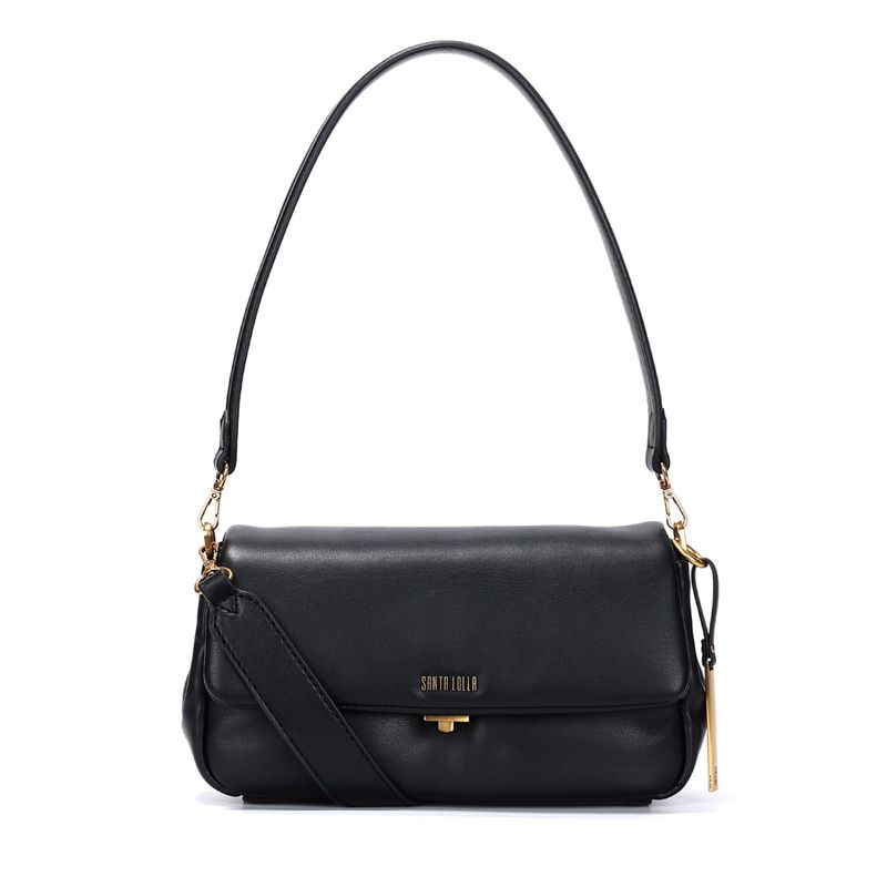 Bolsa Baguete Soft Média Off White Alça Dupla -