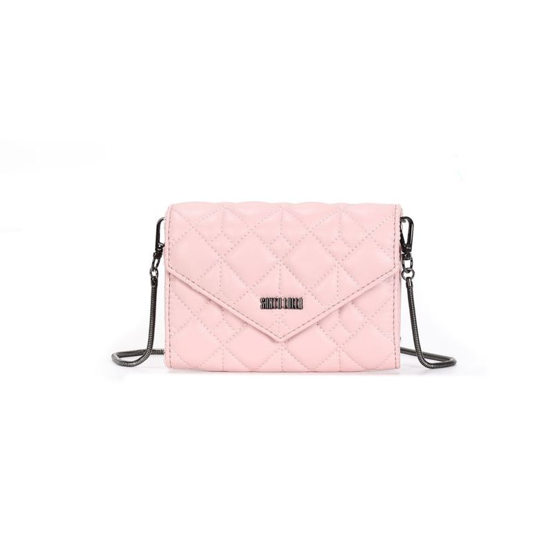 Bolsa Carteira Envelope Soft Preta Alça Transversal -