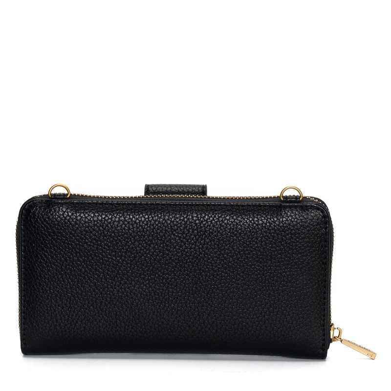Bolsa Carteira Material Floater Preta Alça De Ombro -