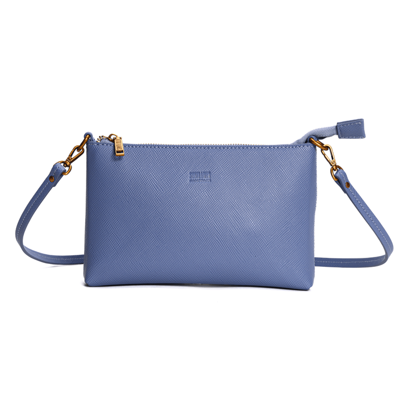 Bolsa Clutch Risco Marrom Alça Transversal -