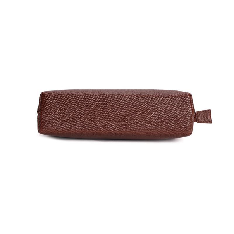 Bolsa Clutch Risco Marrom Alça Transversal -