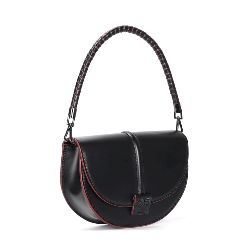 Bolsa Pequena Soft Preta Alça Dupla -