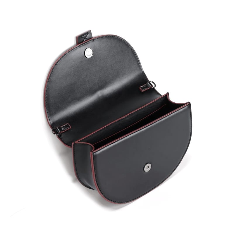 Bolsa Pequena Soft Preta Alça Dupla -