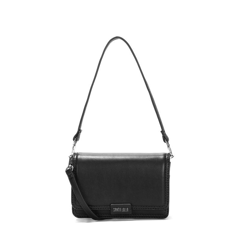Bolsa Pequena Soft Preta Alça Dupla -