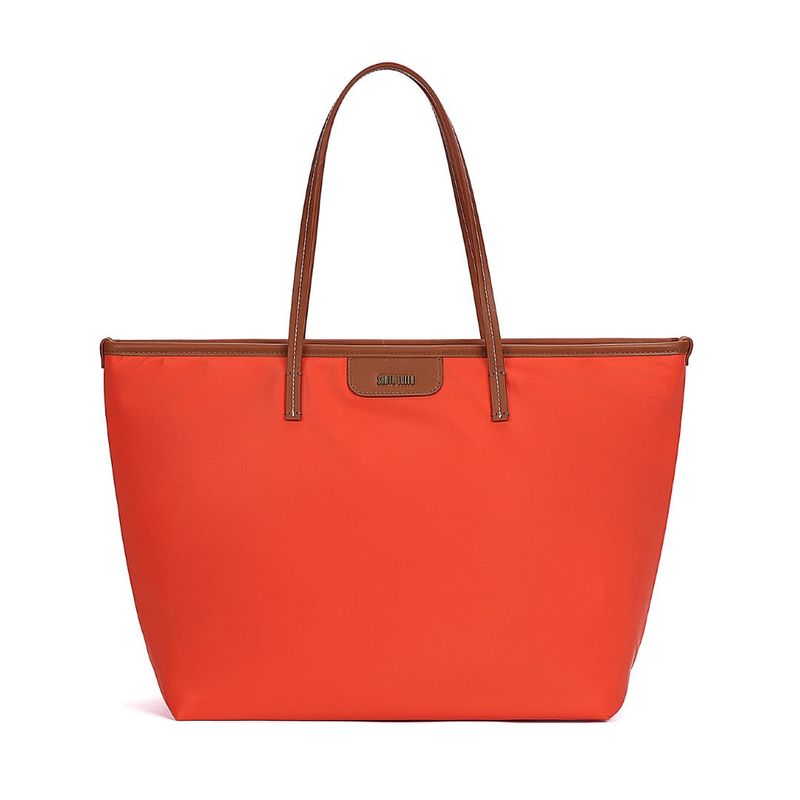 Bolsa Shopper Nylon Vermelho Ruby Alça De Ombro -