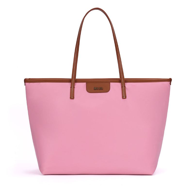 Bolsa Shopper Nylon Vermelho Ruby Alça De Ombro -