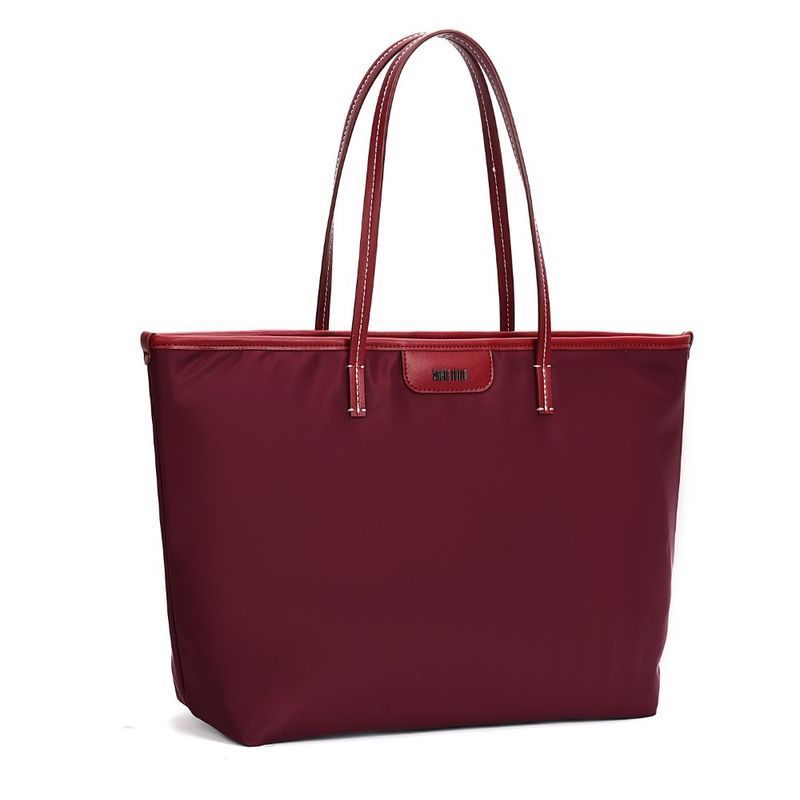 Bolsa Shopper Nylon Vermelho Ruby Alça De Ombro -
