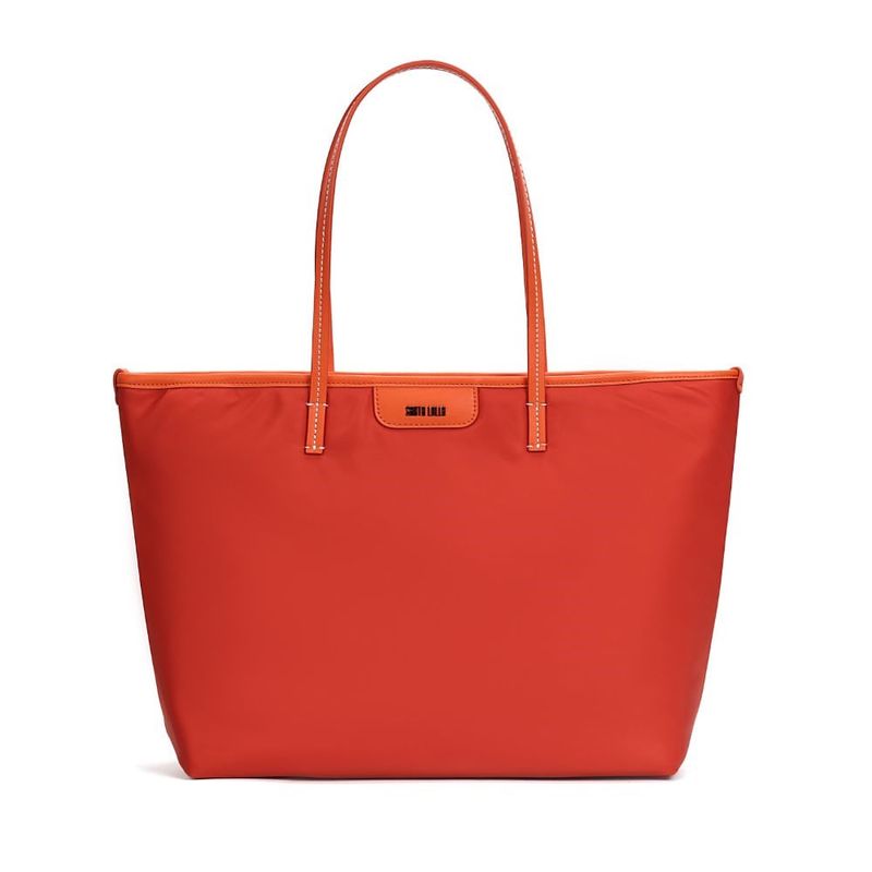 Bolsa Shopper Nylon Vermelho Ruby Alça De Ombro -