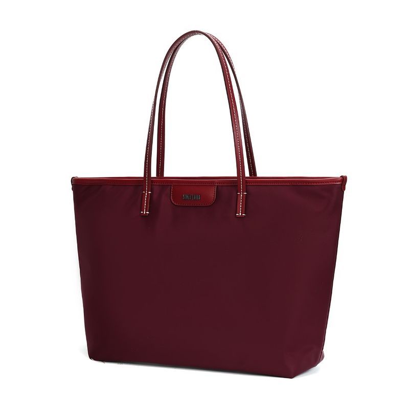 Bolsa Shopper Nylon Vermelho Ruby Alça De Ombro -
