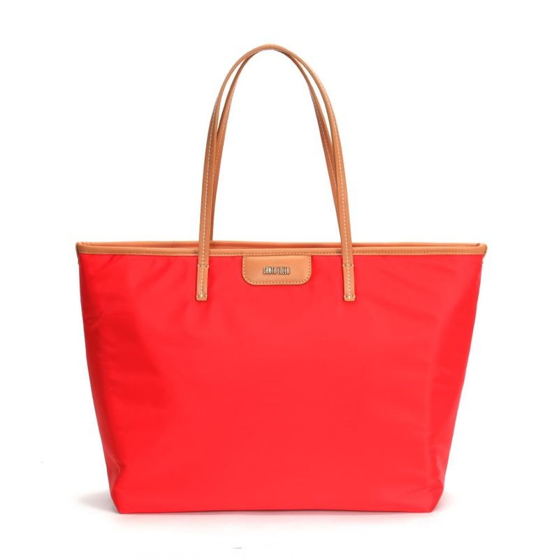 Bolsa Shopper Nylon Vermelho Ruby Alça De Ombro -