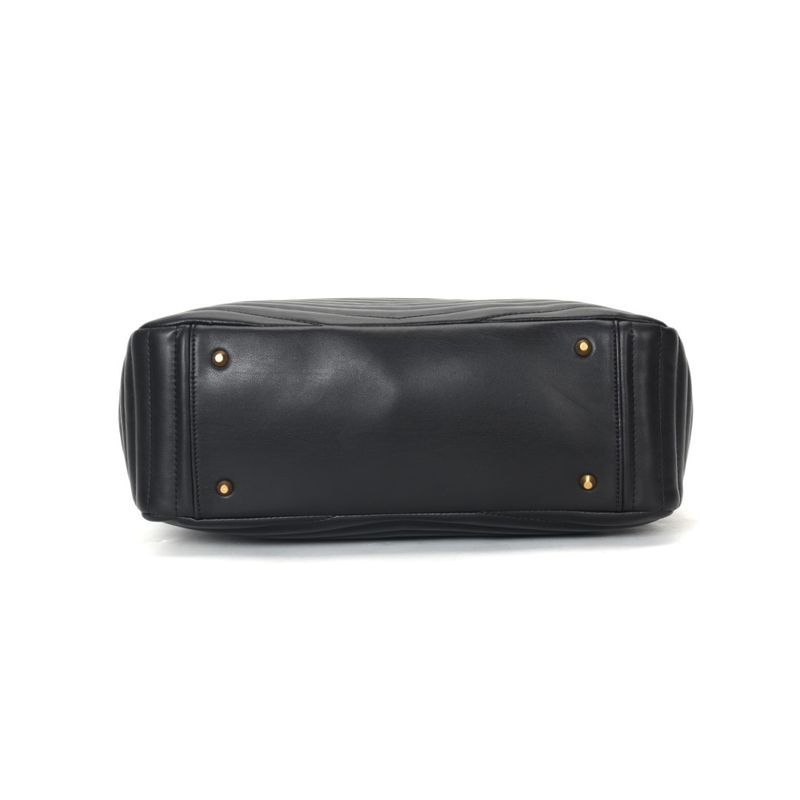 Bolsa Shopper Preta Matelassê Alça De Ombro -