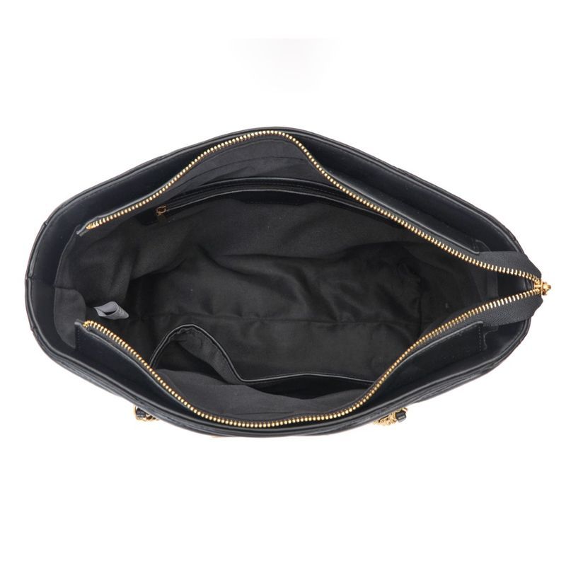 Bolsa Shopper Preta Matelassê Alça De Ombro -