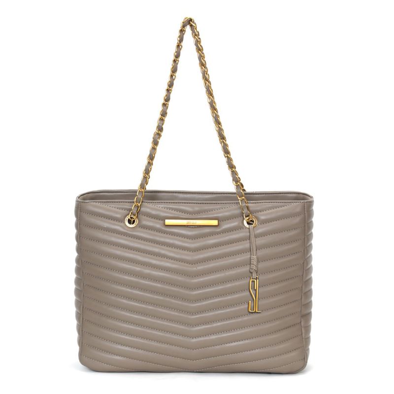 Bolsa Shopper Preta Matelassê Alça De Ombro -
