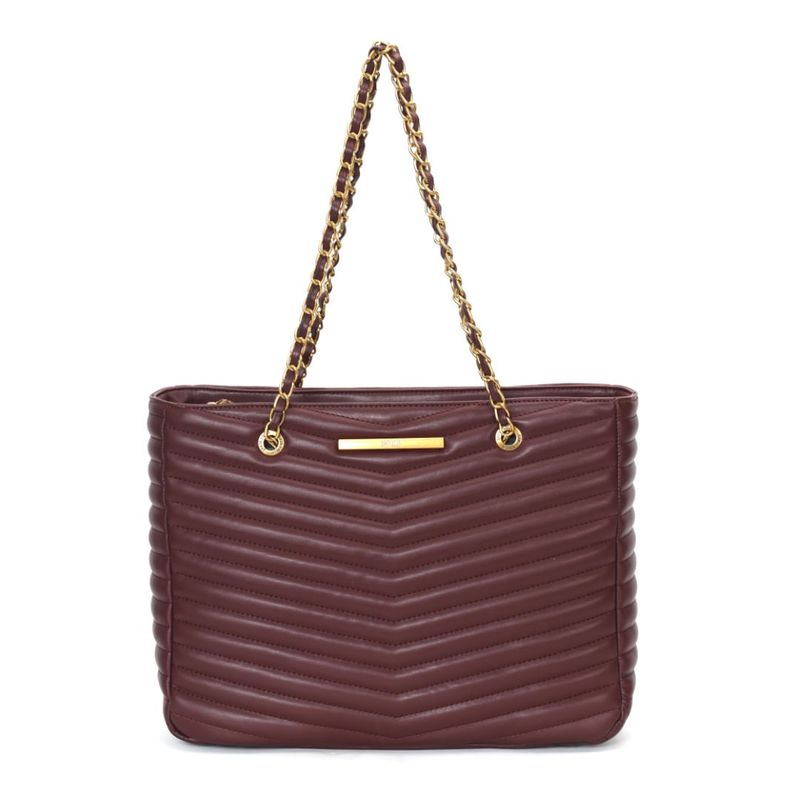 Bolsa Shopper Preta Matelassê Alça De Ombro -
