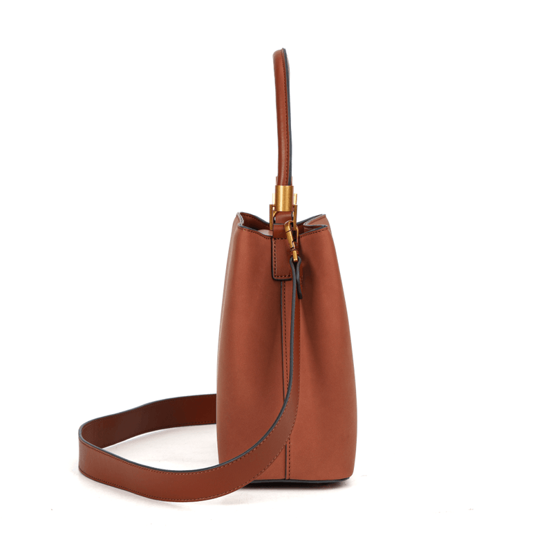Bolsa Tote Camurça Marrom Duas Alças -