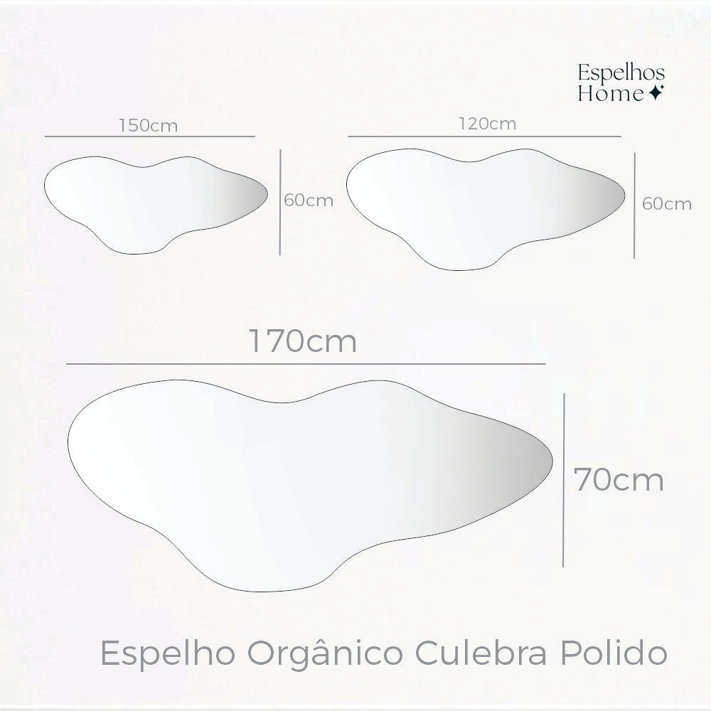 Espelho Orgânico Culebra couro