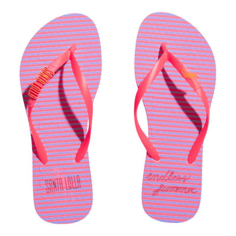 Flip Flop Borracha Bright Pink -