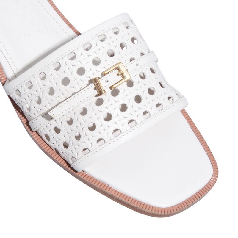 Rasteira Couro Trisse New Marfim -