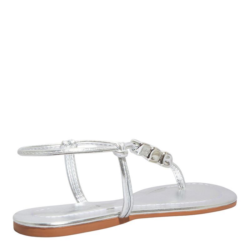 Rasteira Metallic Ultra Prata -