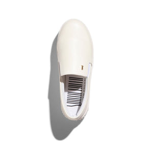 Tênis Slip On Flatform New Pele Branco
