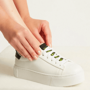 Tênis Flatform Branco Napa Floater Recortes