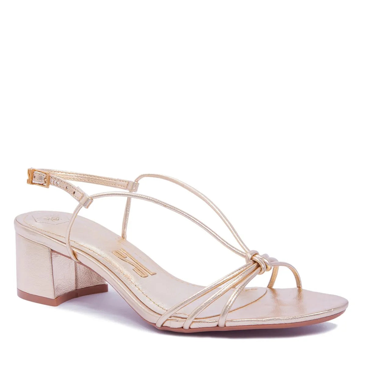 Sandália metallic soft ouro light