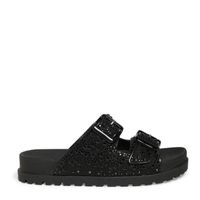 Papete Borracha Preta Strass