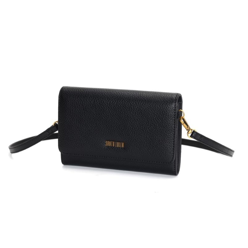 Bolsa Carteira Floater Preta Alça Transversal