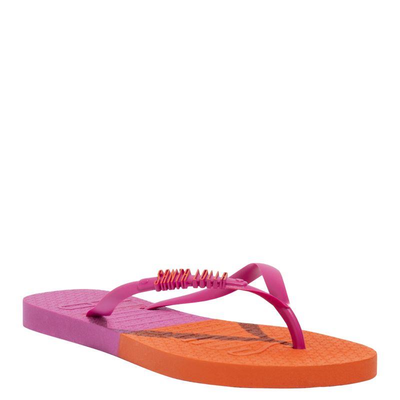Chinelo Flip Flop Borracha Rosa Fúcsia
