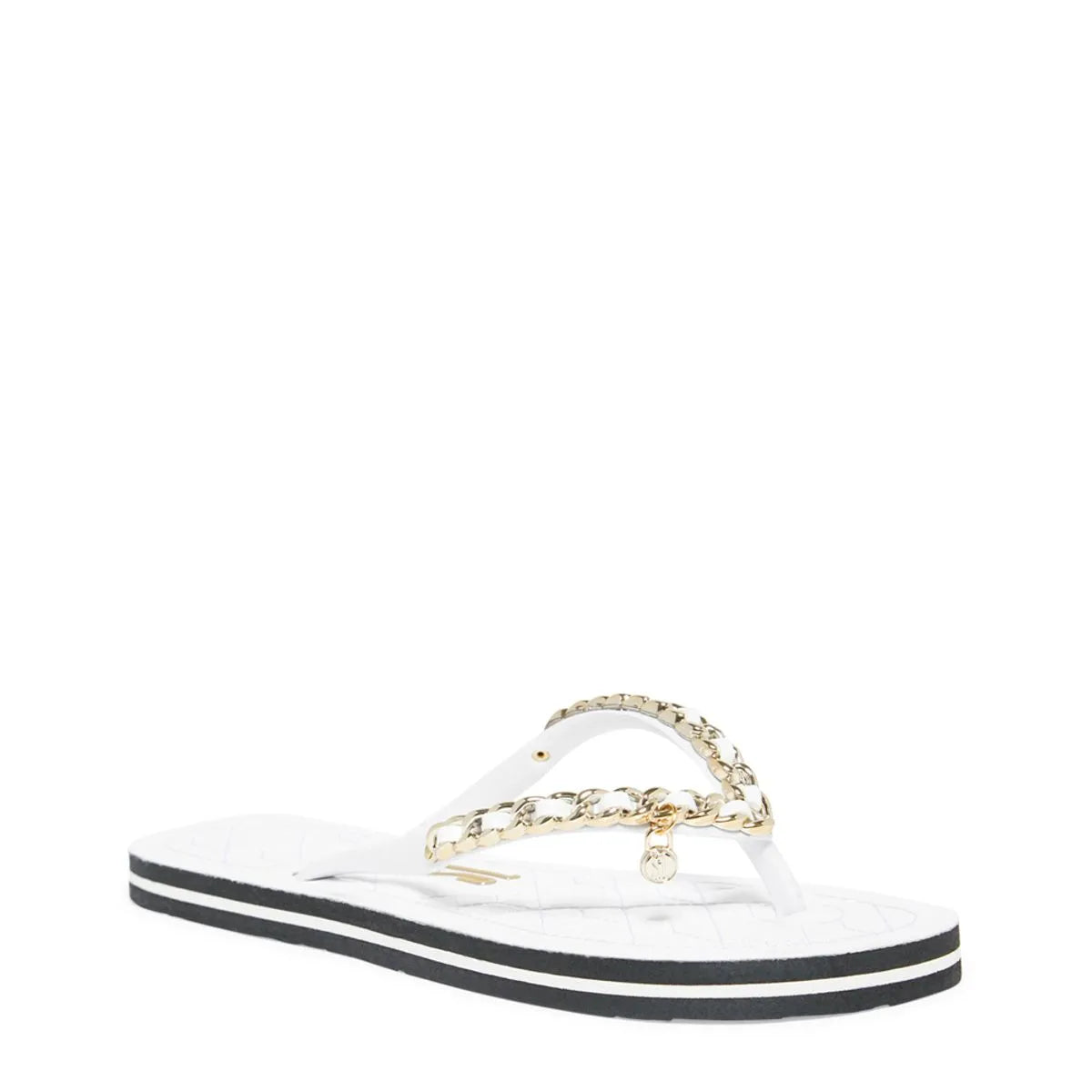 Chinelo Flip Flop Verniz Branco