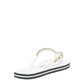 Chinelo Flip Flop Verniz Branco