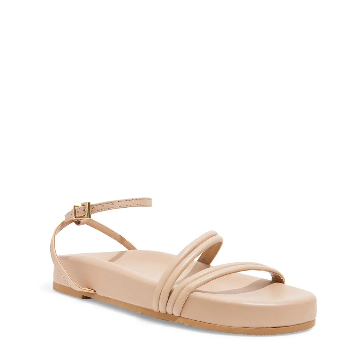 Sandália Papete Napa Soft Bege