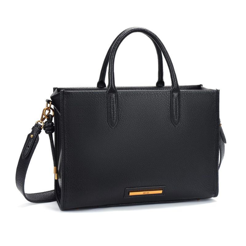 Bolsa Tote Grande Floater Preto Transversal