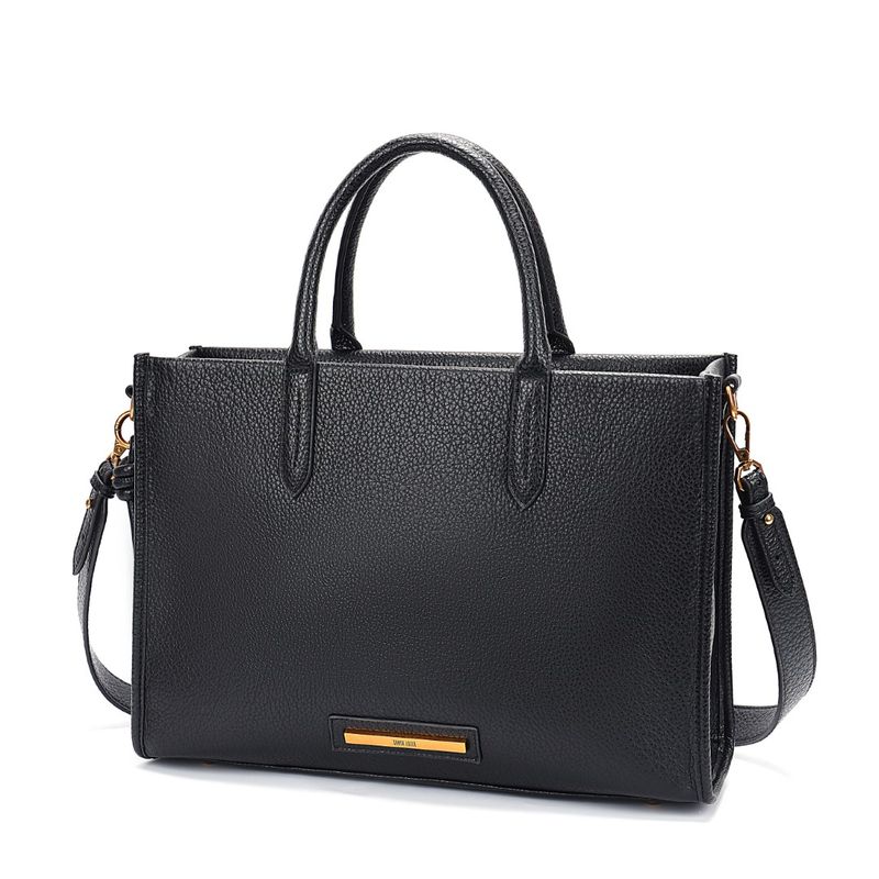 Bolsa Tote Grande Floater Preto Transversal