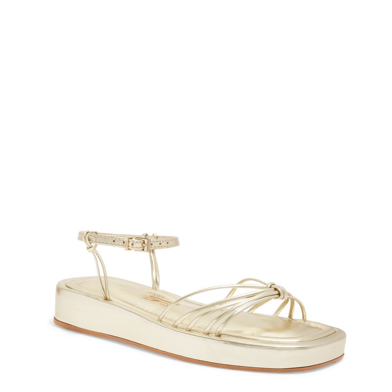 Papete Flat Form Metalizada Dourada