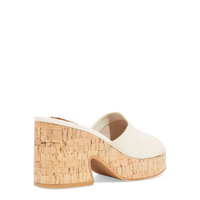 Tamanco Plataforma Couro Nobre Soft Off White