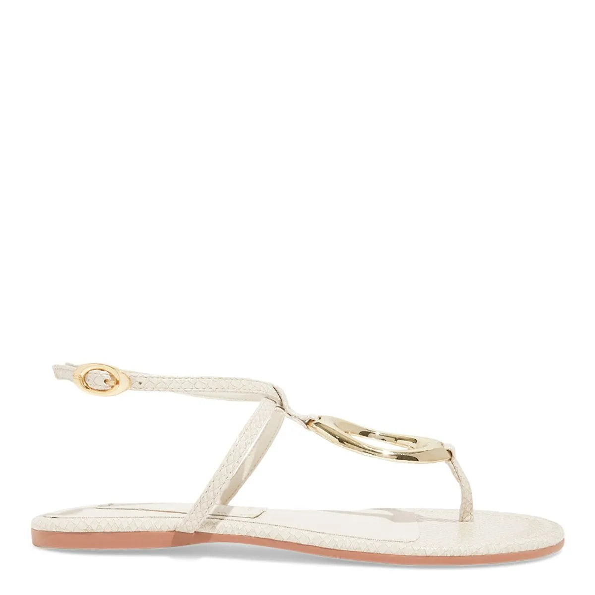 Rasteira Mamba Snake Metal Off White Bico Redondo