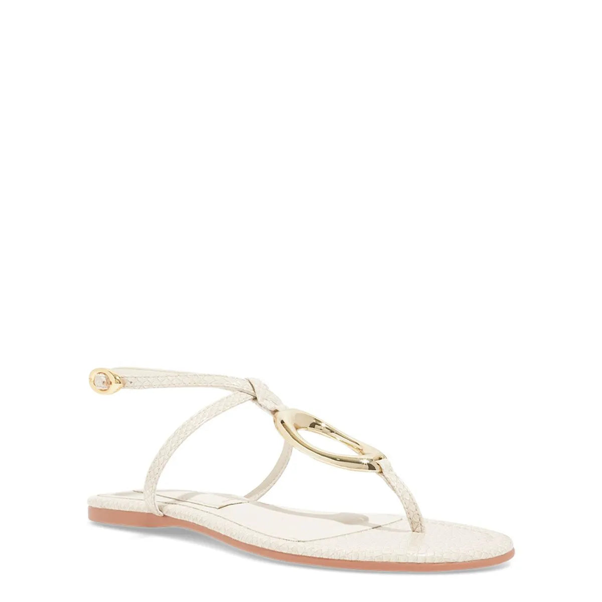 Rasteira Mamba Snake Metal Off White Bico Redondo