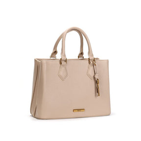 Bolsa tote estrturada floater bege alça dupla