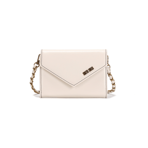 Bolsa Carteira Soft Off White Alça Transversal