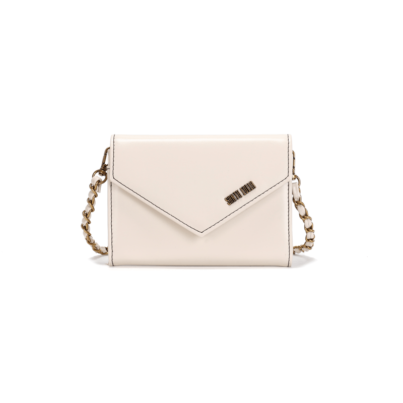 Bolsa Carteira Soft Off White Alça Transversal