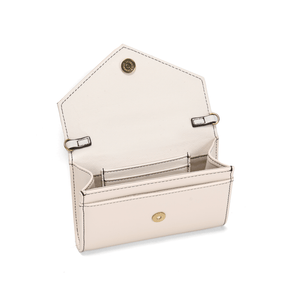 Bolsa Carteira Soft Off White Alça Transversal