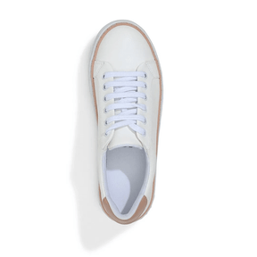Tênis Flatform Branco Napa Confort Recortes