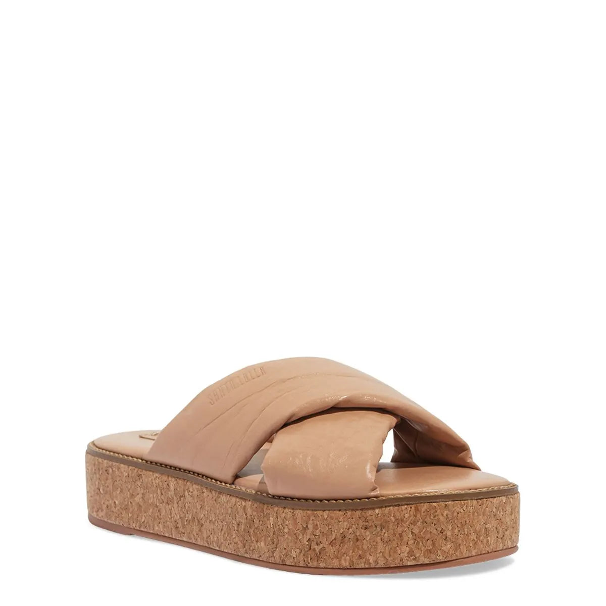 Papete Plataforma Couro Nobre Soft Bege